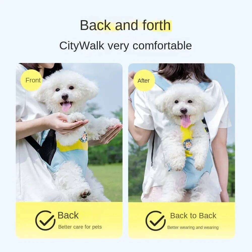 Outdoor Portable Pet Carrying Backpack Breathable Dog Cat Front Chest Backpacks Small Medium Puppy Supplies 26H0130
