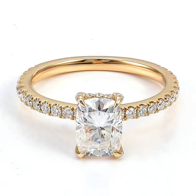 18k Solid Gold Moissanite Diamond Jewelry Rings Fine Jewelry Popular Design for Women Wedding Bridal Jewelry Set for Wedding