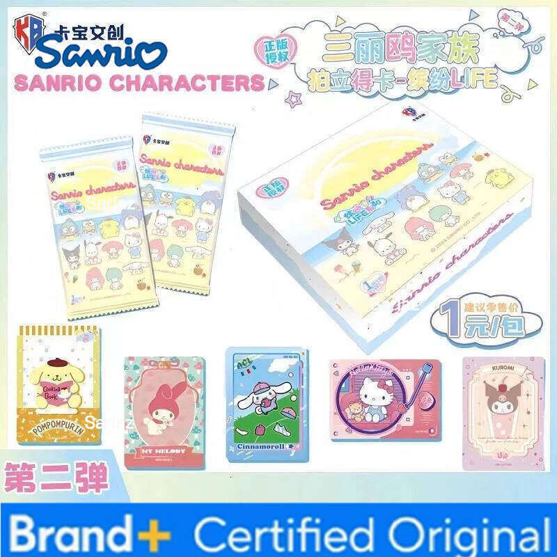 Sanrio Original Hello Kitty Kuromi My Melody Cartoon Exquisite Shining Card Collectible Cards Toy H2601301