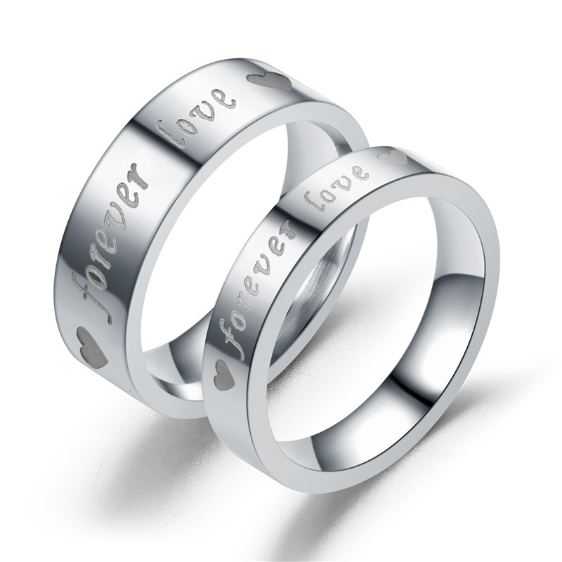 Fashion New Jewelry Corrosion Ring True Love Eternal FOREVER LOVE Couple Rings Manufacturer