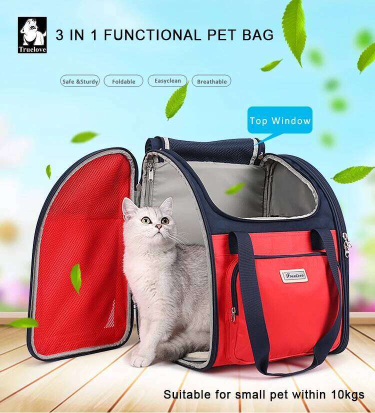 Truelove Pet Multi-Function Backpack Fashion Cat and Dog Travel Luxury Shoulder Portable Foldable Bichon Frise Teddy TLX1971 26H0130