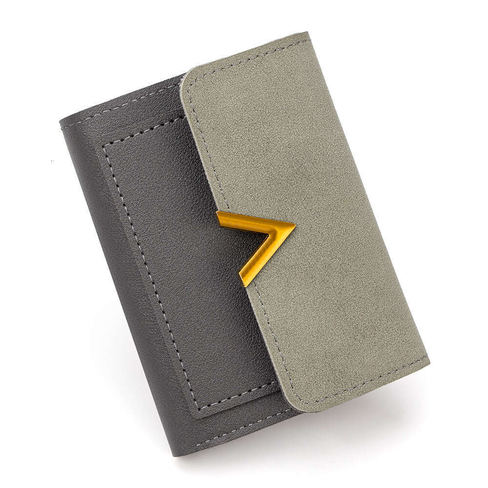 New Korean Style Simple Women's Short Large Capacity Girls' Wallet Student Small Card Holder Coin Purse