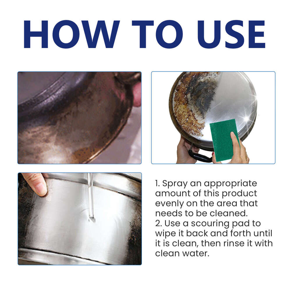 Jakehoe Multi-Purpose Gentle Stain Remover for Kitchen Stovetops and Utensils Multi-Surface Foam Cleaner S260130