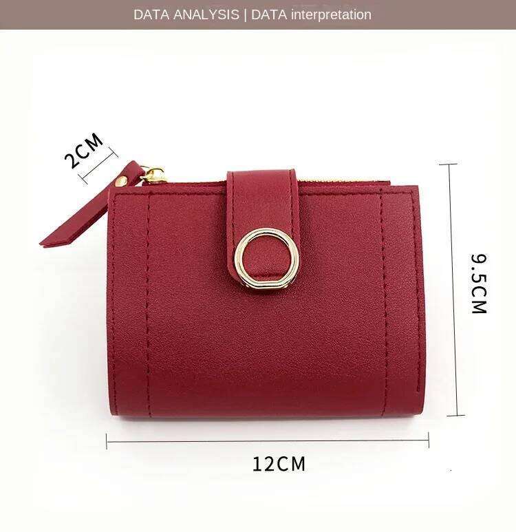New Fashion Short Women's Zipper Card Holder Cute Female Coin Handbag Purse Small Wallet Ladies Bolsa Feminina Z260130