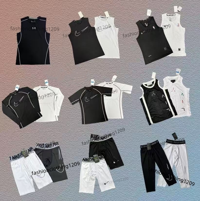 Men's Quick Dry Compression Sportswear Sets with Brand Logo | Gym Fitness Basketball Running Tracksuit