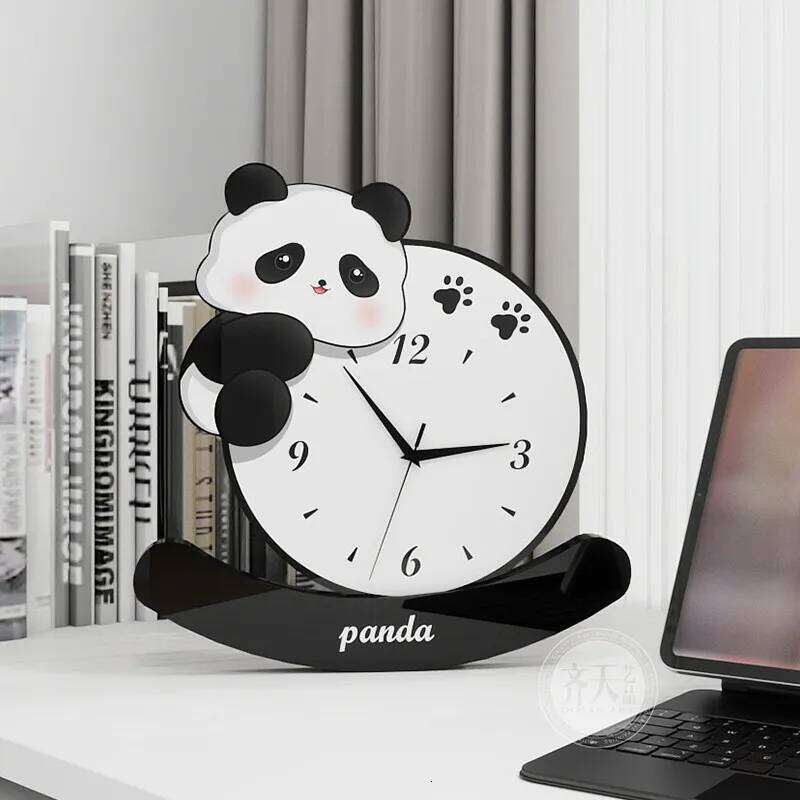 Panda Creativity Decoration Item Silent Simple Table Clocks Modern Fashionable Home Decor Jam Tempat Duduk YS40CC W260130