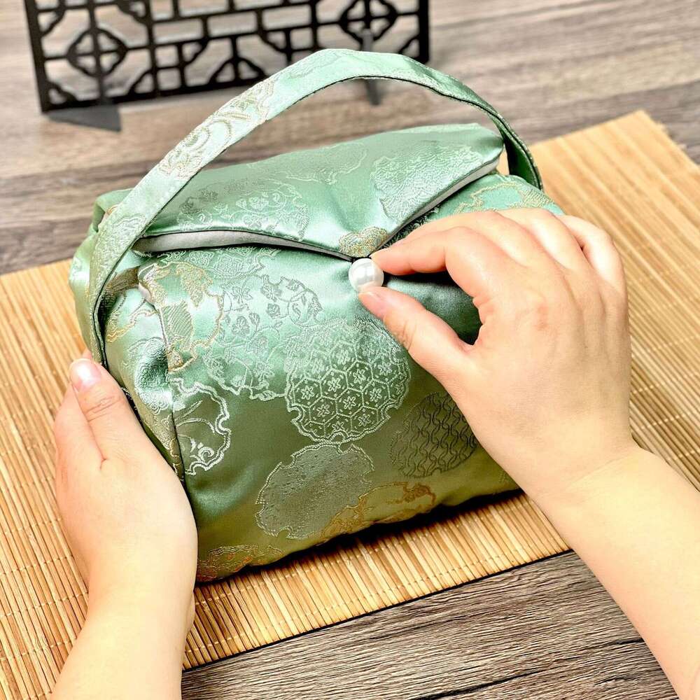 New Chinese Style Thickened Set Storage Brocade Cloth Portable Teapot Tea Travel Bag MASA
