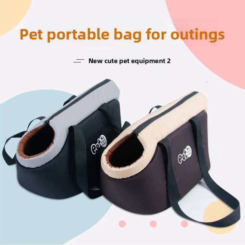 New portable dog cat bag, single shoulder manufacturer handbag, foldable pet bag for outdoor use 26H0130