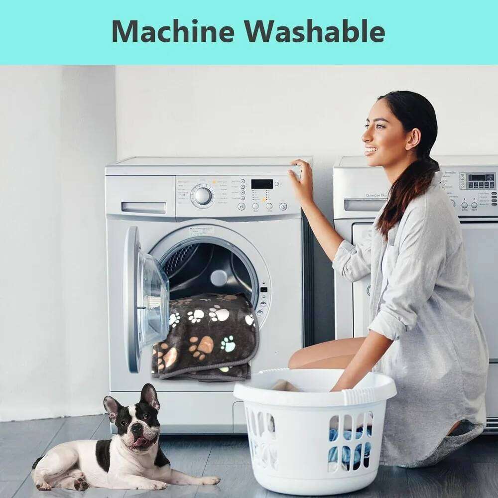 EFF Black Soft Fluffy High Quality Thick Style Double-sided Pattern Pet Mat Warm and Comfortable Blanket for Cat Dogs 26W01130