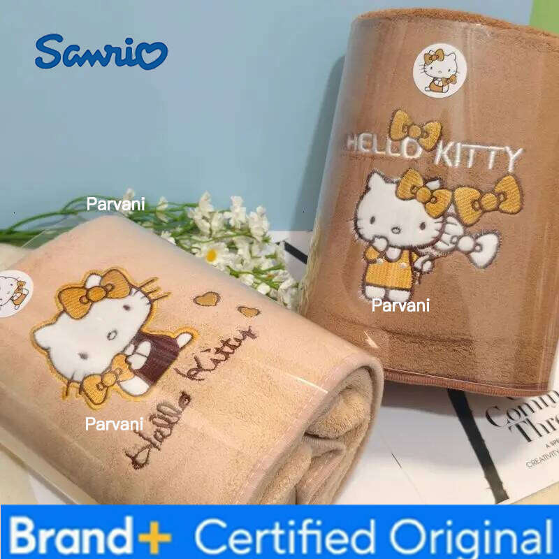 Sanrio 1PC Hello kitty Towel Maillard Series Hand Wipes Comfortable Absorbent Rubbing Towels Bath Household Products H260130