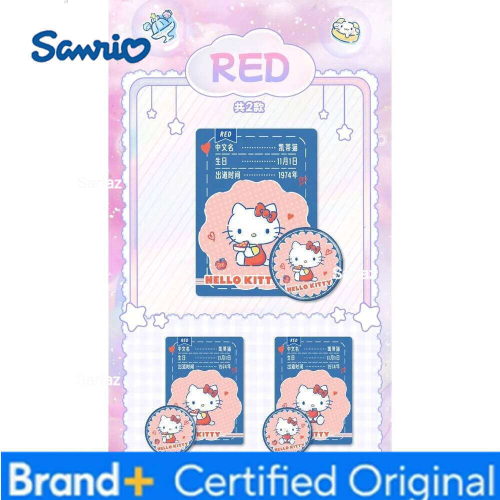 Sanrio Original KABAO Characters Collection Classic Cartoon IP Star Family Creative Peripherals Badge Cards Christmas Gift H260130