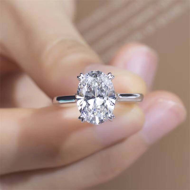 MSR-1480 IGI Certified Engagement Ring Jewelry 24CT E VVS1 14k Gold Oval Cut Lab Grown Diamond Ring