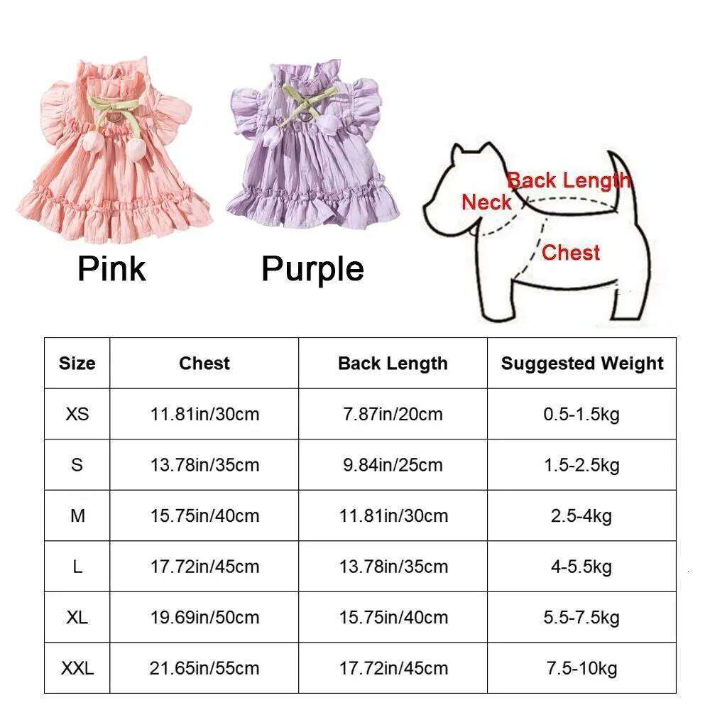 Sweet Skirts Soft Princess Breathable Reusable Dog Tulip Pleated Dress Washable Bowknot Lace Puppy Clothes Summer H260129