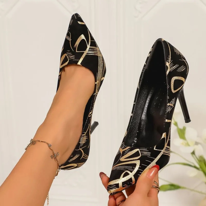 Retro Chinese Style Pointed Thin Heel Banquet Single Shoes for Women Spring Sexy Cheongsam High Heels 260123