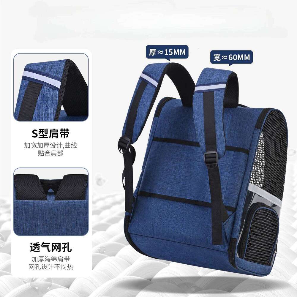 New Dog Portable Shoulder Outdoor Breathable Cat Large Capacity Backpack Pet Carrier Bag 26H0130