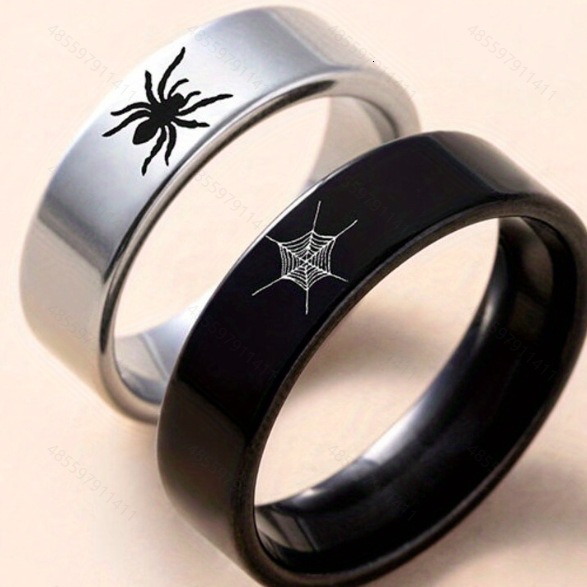 Fashion New Niche Couple Rings Spider Love Ring Factory Direct Sale Large Volume Discount