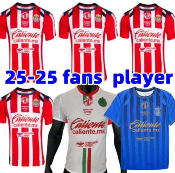 2025 2026 Chivas de Guadalajara jerseys 24 25 26 CHICHARITO A.ZALDIVAR CALDERON J.MACIAS BRIZUELA F. BELTRAN home away Alvarado HOMBRE football shirt size S-4XL