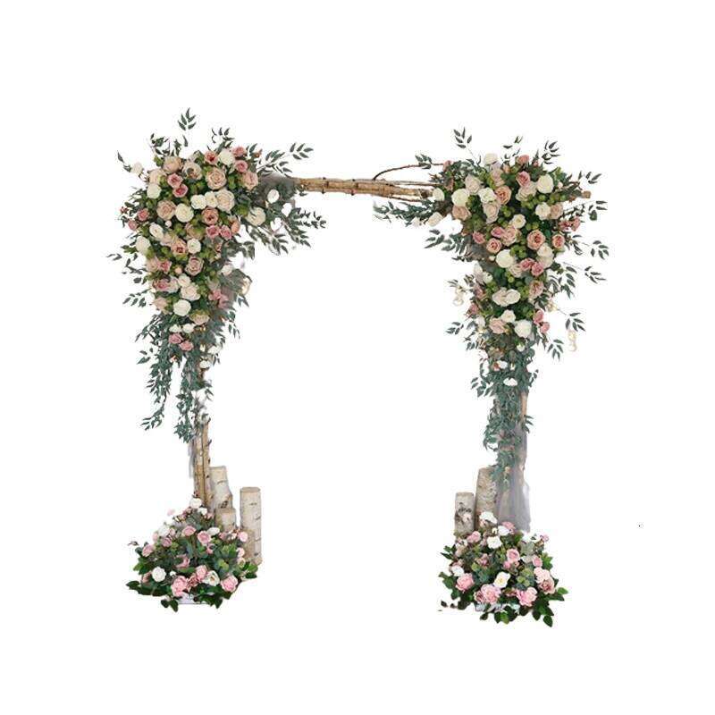 DIY Wedding Flower Arrangement Silk Butterfly OrchidRose Artificial Floral Row Decor Marriage Arch Backdrop Decoration prop Y260130