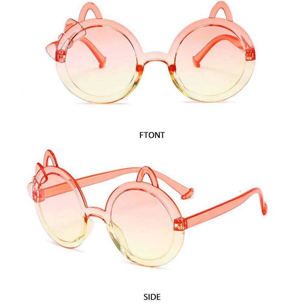 Cute Kitten Children Sunglasses Girls Boys Cartoon Cat Ears Sun Glasses Kids Baby Party Photography Eyewear Outdoor Uv400 Shades H260130