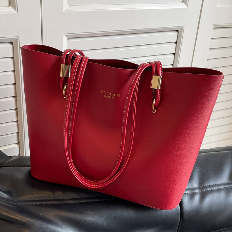 New large-capacity single-shoulder bag, simple and versatile commuter tote bag, fashion trend bridal bag, underarm bag, women's bag, laptop bag