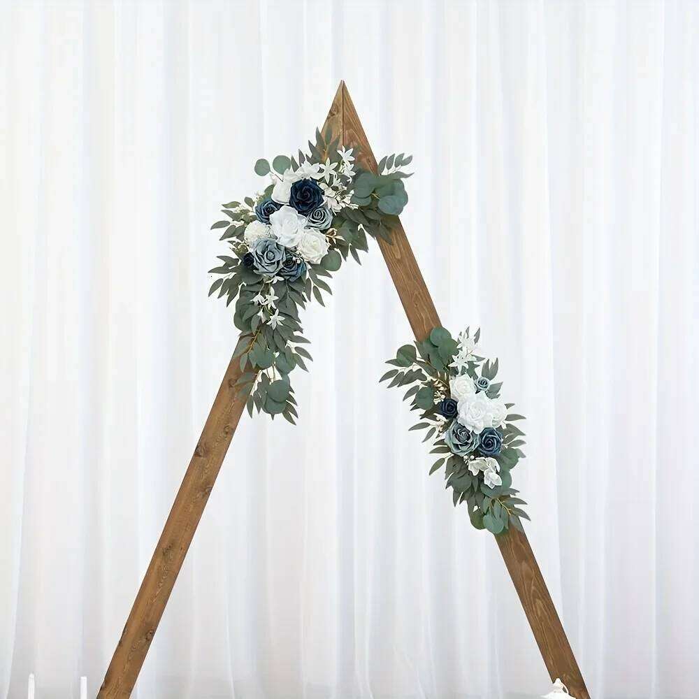 2pcs Welcome Flowers,Small Arch Artificial Flowers, Decoration Reception and Wedding Background Flowers W260130