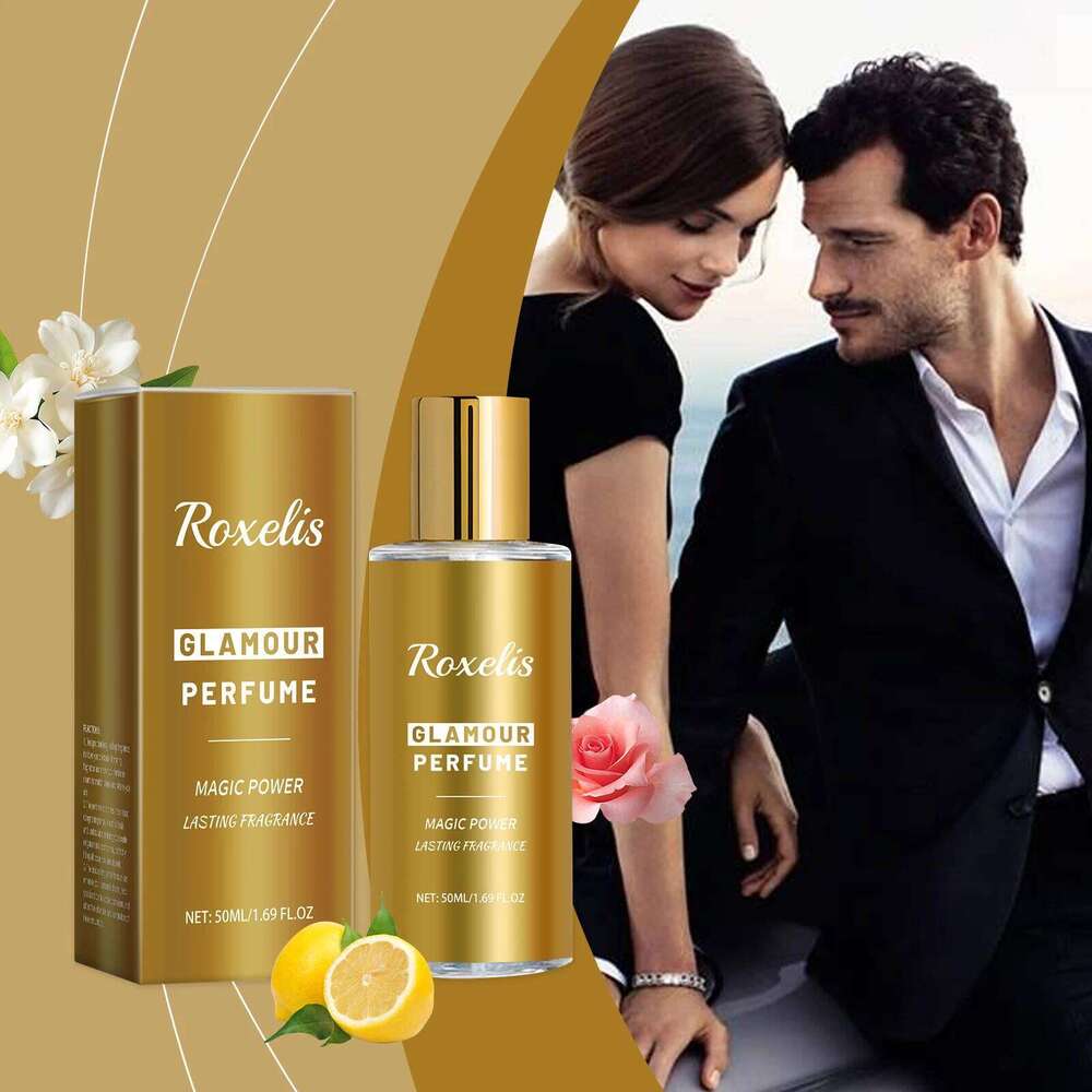 Roxelis 50ml Charming Natural Fresh Dating Atmosphere Lasting Scent Glamour Seduction Cologne Pheromone Perfume H260130
