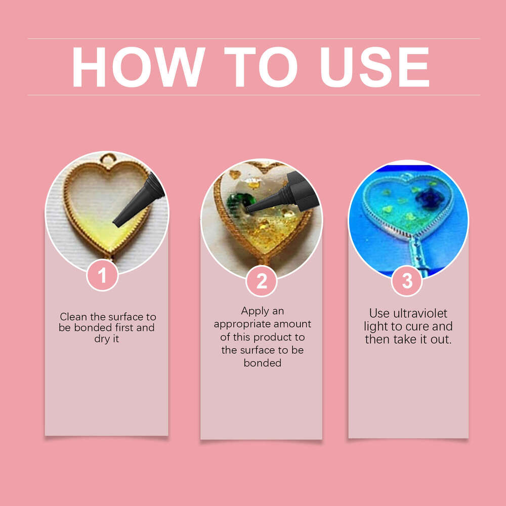 Jakehoe High Transparency Resin DIY Handmade Shadowless Quick-Drying Epoxy Glue S260130