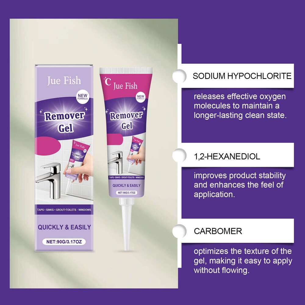 Jue Fish Household Multi-Effect Cleaning Wall Floor Toilet Stain Removal Long-Lasting Gel Cleaner S260130