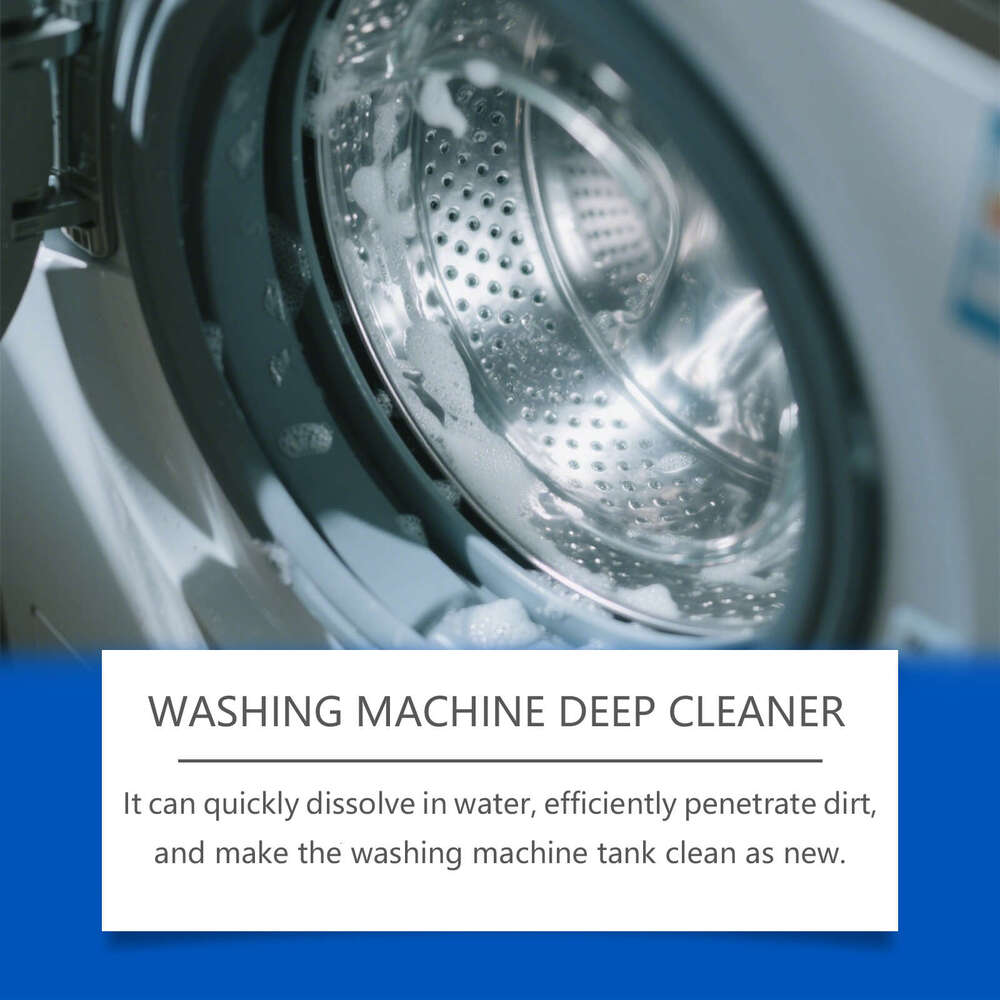 JUE FISH Machine Powder Stain Descaling Odor Removal Cleaning Agent for Drum and Pulsator Washing Machines S260130