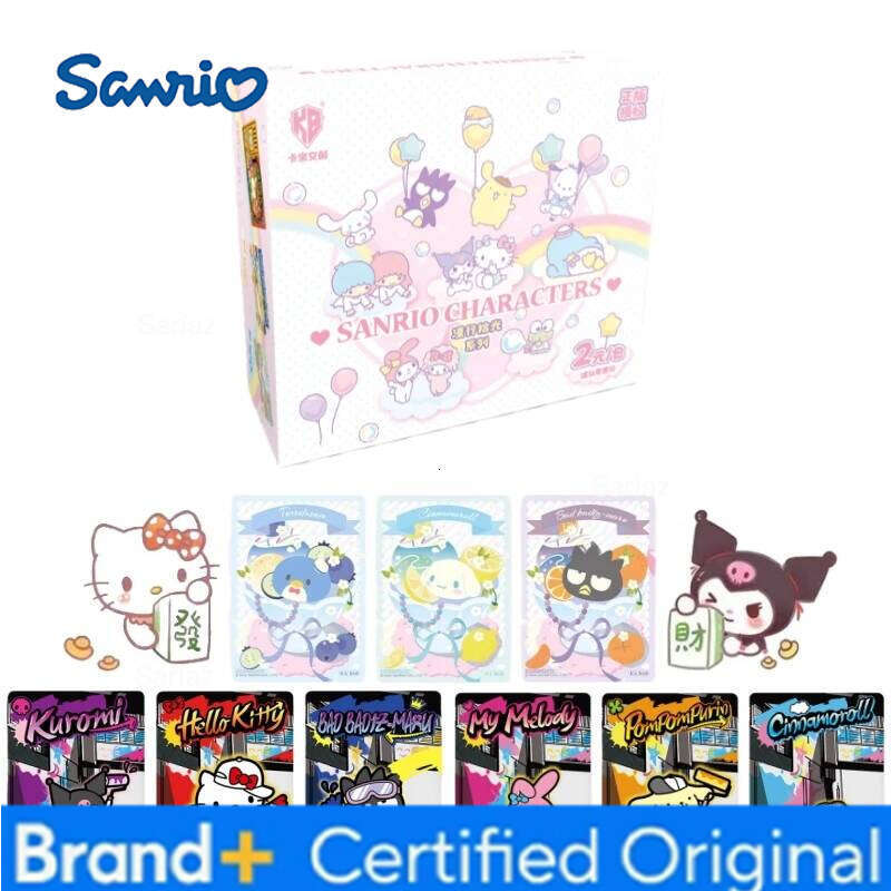 Sanrio Official Genuine Series Polaroid Cute Kuromi Cinnamoroll Anime Collection Toy Card Holiday Gift Original Box H260130