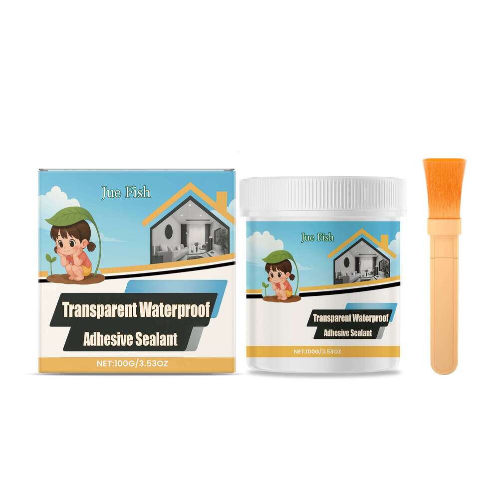 Jue Fish Transparent Waterproof Sealant Leakproof Flexible Durable Convenient Construction Home Decoration Gap Filling S260130