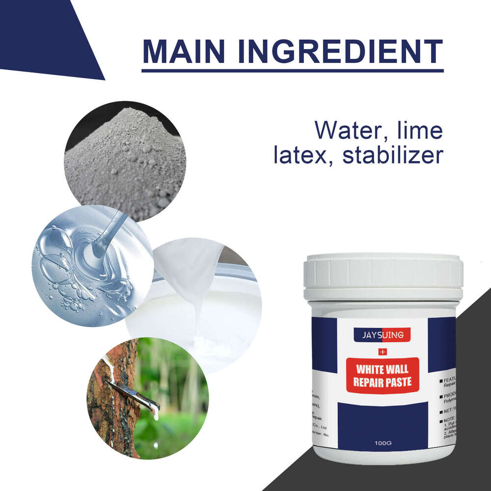 Jaysuing Multi-Purpose White Maintenance Renovation Cover Household Wall Repair Paste S260130