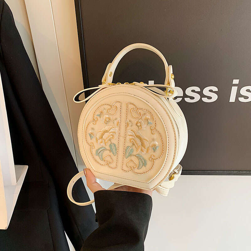 Trendy Small For Women 2025 New Fashionable Versatile Crossbody Summer Exquisite Handheld Round Bags SHANGFANNI