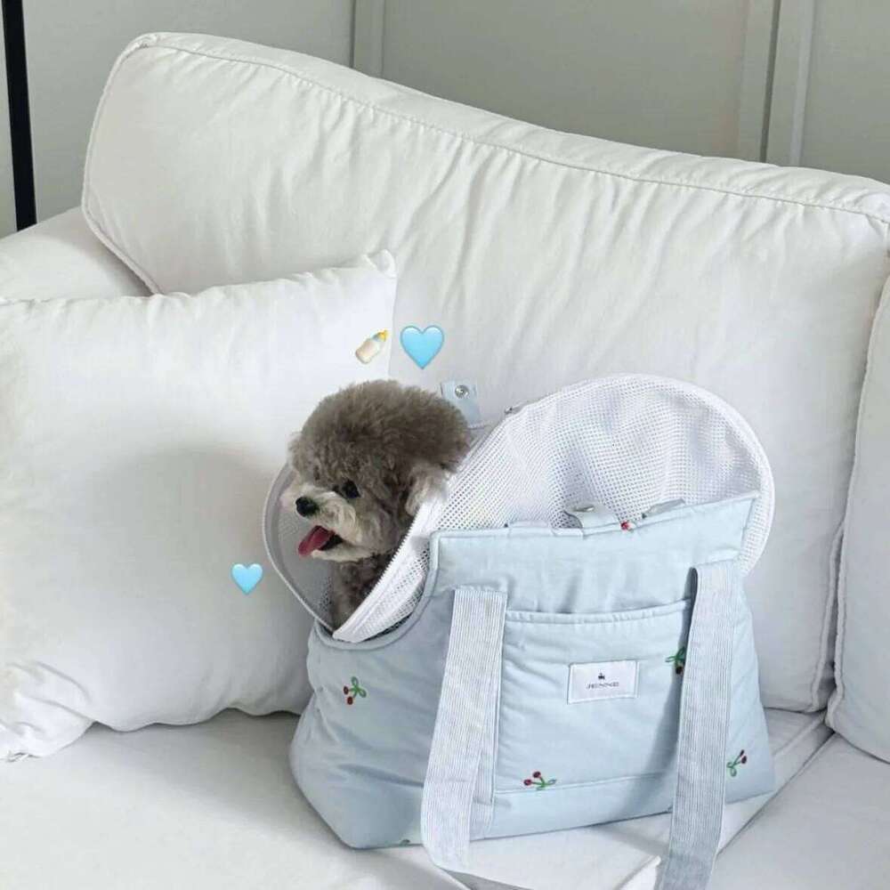 1pc 29*38*14cm Ins Pet Outing Cross-Body Shoulder Bag, Large Capacity Breathable Dog and Portable Backpack Cat Bag 26H0130