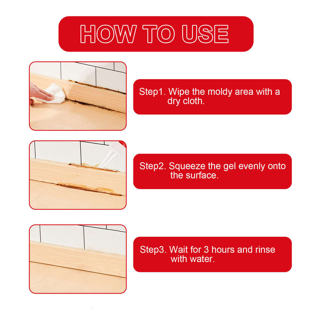 Jaysuing Remover Gel for Kitchen Refrigerator Bathroom Walls Tiles Mildew Stains Cleaner S260130