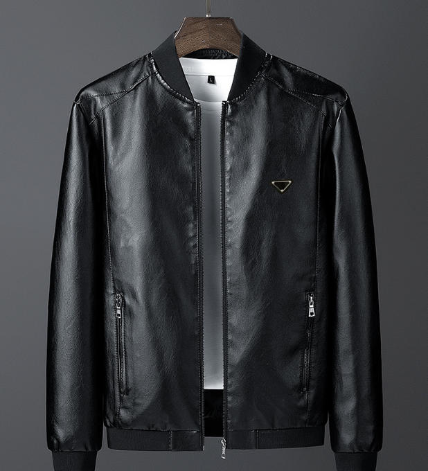 New Designer mens zip up brand jackets hoodies windbreakerPU Jackets spring autumn fashion Bomber leather coat sports windbreaker Outdoor jacket 7XL