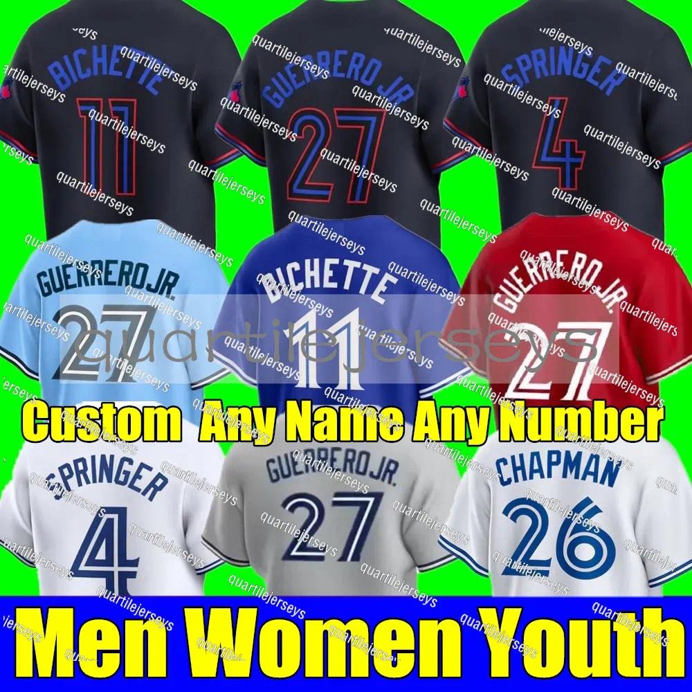 City Connect Custom S-4XL Vladimir Guerrero Jr. 2026 Jerseys Bo Bichette Alejandro Kirk Alek Manoah George Springer Drury BlUE JAYS Gurriel Jr. Men Women Youth