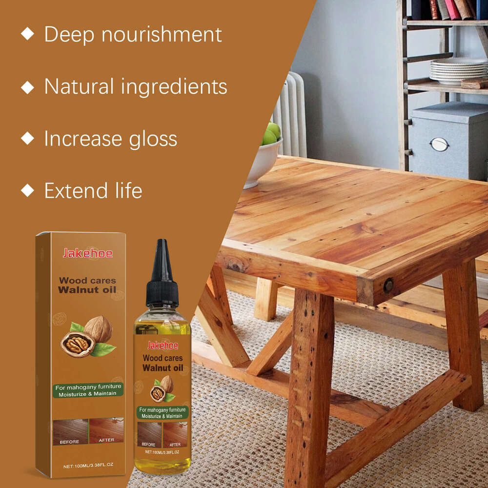 JAKEHOE Wood and Furniture Floor Polishing Care Renovation Cleaning Maintenance Oil S260130
