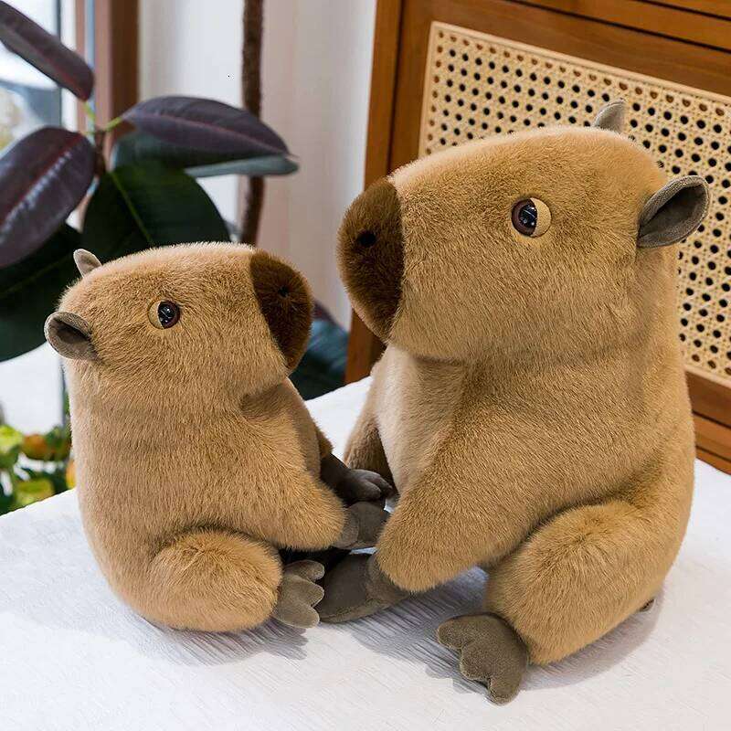 Hot Kapibala Pillow Kawaii Plush Toy Adorable Stuffed Doll Halloween Christmas Children's Birthday Gift Y260128