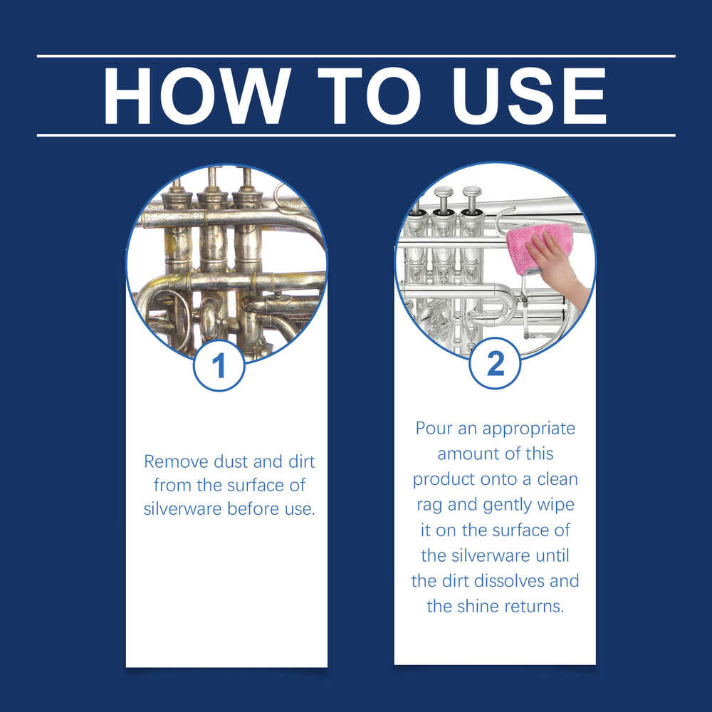 Jakehoe Silverware Agent Silver Jewelry Cleaning Stain Removal Daily Maintenance Polishing Renovation Cleaner S260130