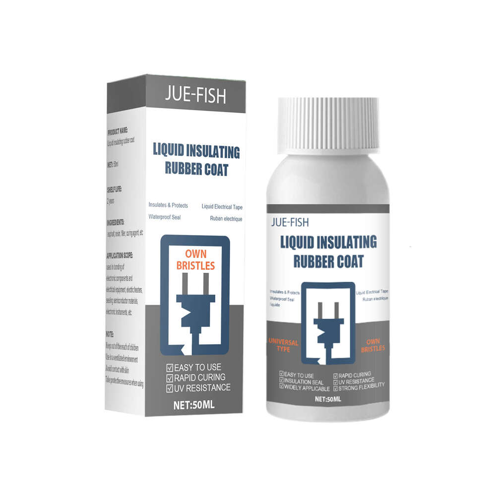 JUE-FISH Electrical Circuit Board Liquid Insulation Tape Waterproof Component Temperature Resistant Flame Retardant Industrial Repair Glue S260130