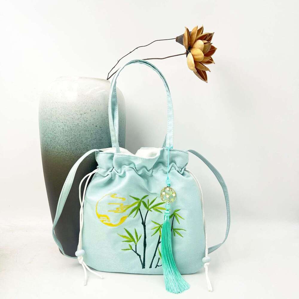 Embroidered Peony Crossbody Hot-Selling Ancient Style Handbag Hanfu Phone Casual Versatile National Trend Bag Wholesale MASA