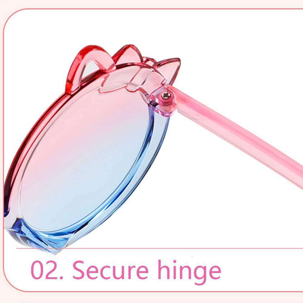 Cute Kitten Children Sunglasses Girls Boys Cartoon Cat Ears Sun Glasses Kids Baby Party Photography Eyewear Outdoor Uv400 Shades H260130