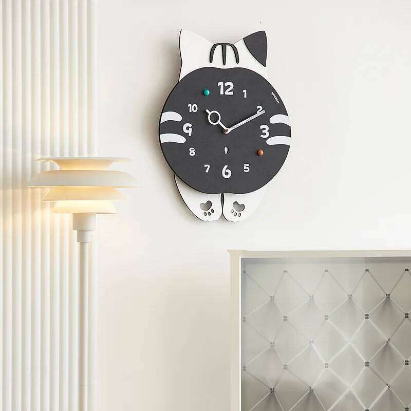 Panda Modern Minimalist Silent Large Decorative Wall Clock Living Room Bedroom Home Decor 2025 New Battery Operated W260130