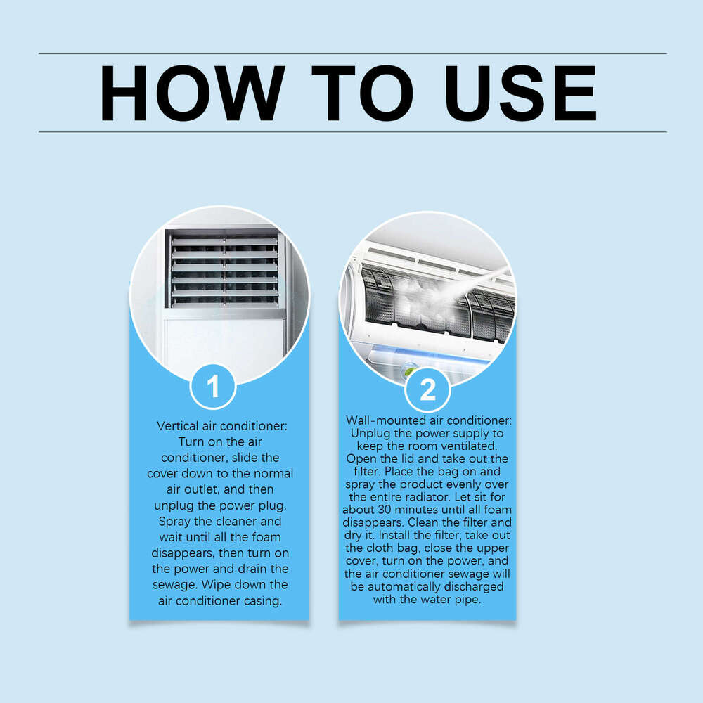 JAKEHOE Household Air Conditioner Indoor Unit Special Stain Removal Cleaning Foam Cleaner S260130