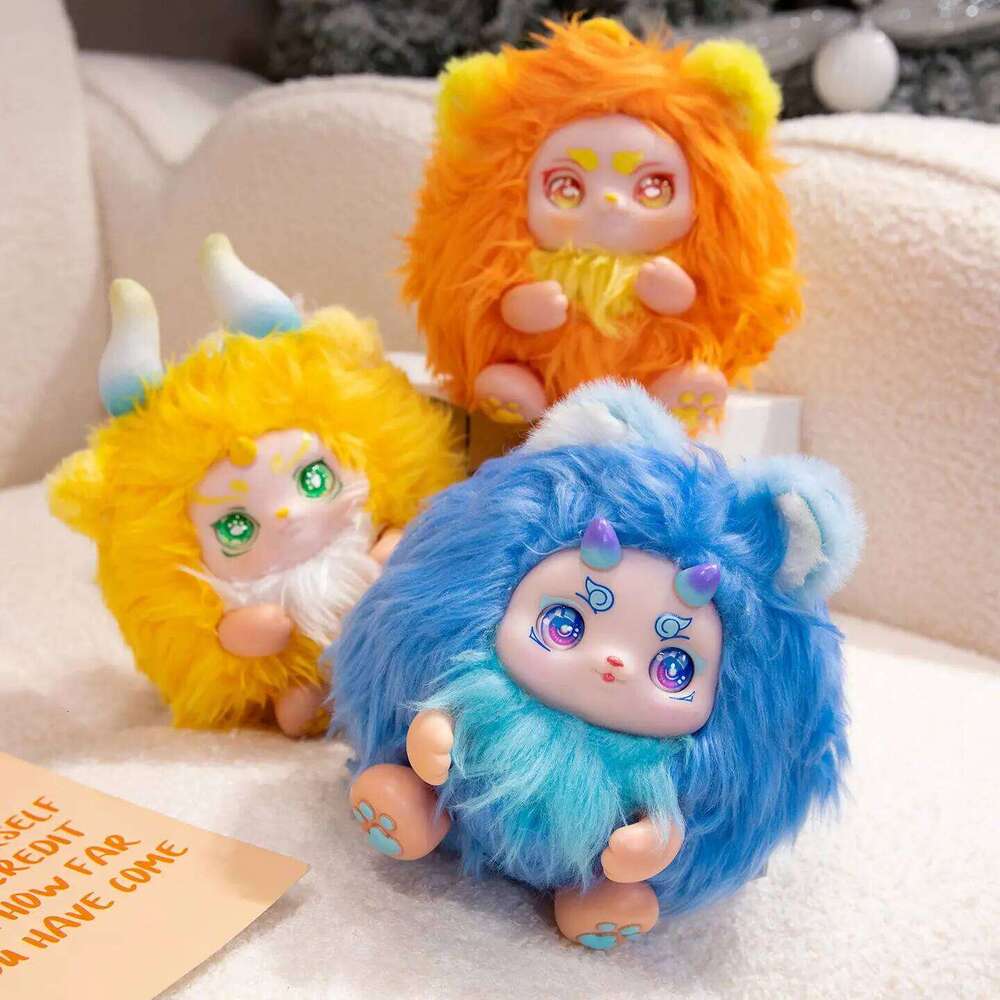 20cm Cute Dinosaurs Vinyl Face Plush Toys Soft Creative Surprise Gifts Colorful Dolls Popular Toy for Kids Monster Gift Y260128