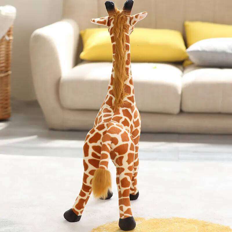 Real Life Giraffe Plush Toys High Quality Stuffed Animals Dolls Soft Room Decor35-60cm Kids Baby Birthday Christmas Gift Y260128