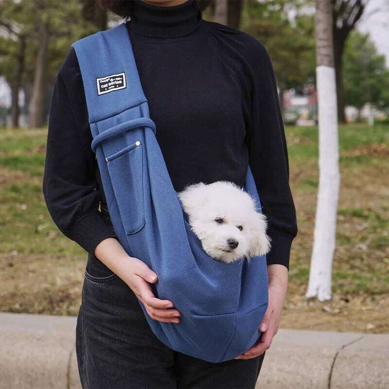 Comfortable Dog Crossbody Shoulder Outdoor Travel Portable Cat Puppy Sling Carrier Bag Pet Carrying Supplies 26H0129