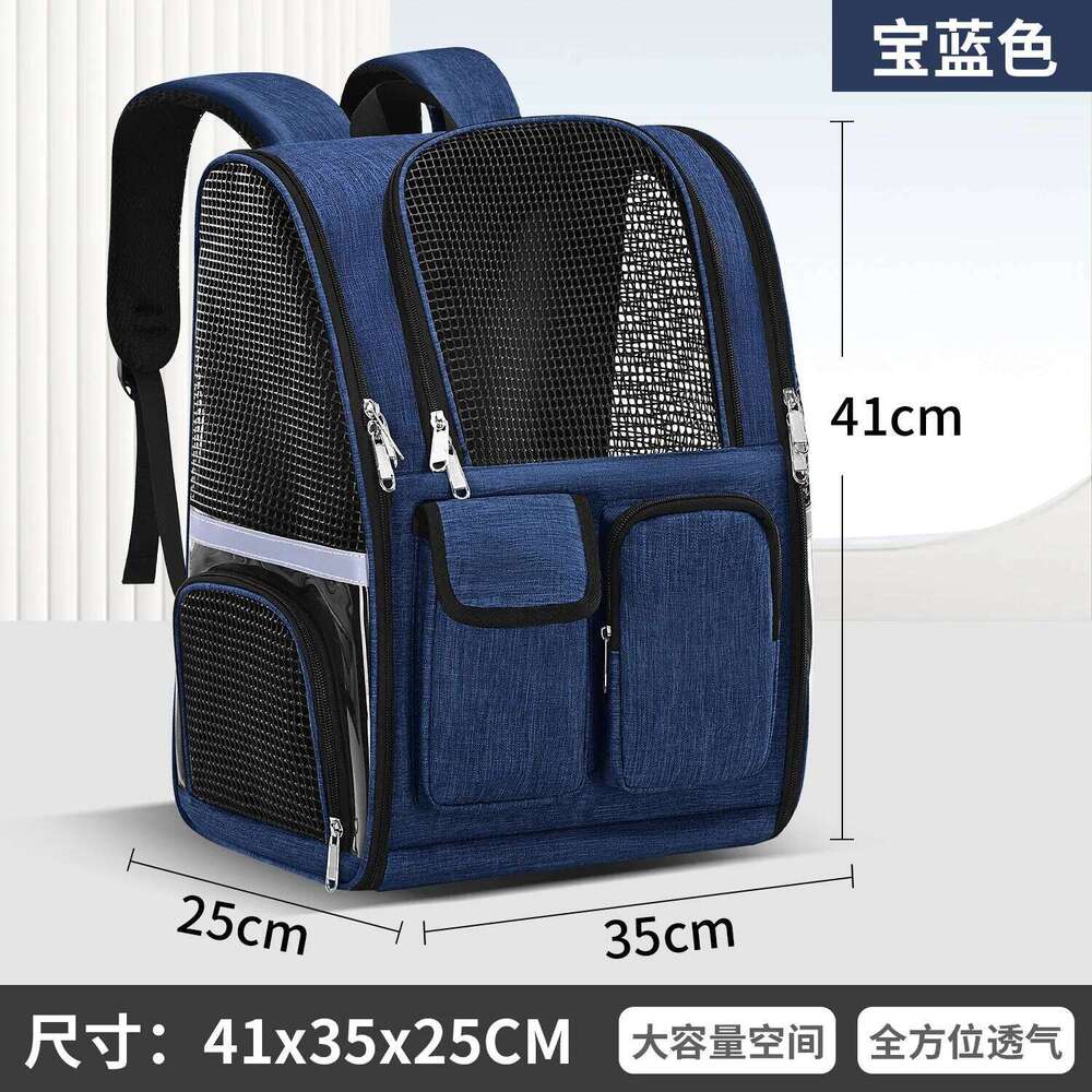 New Dog Portable Shoulder Outdoor Breathable Cat Large Capacity Backpack Pet Carrier Bag 26H0130