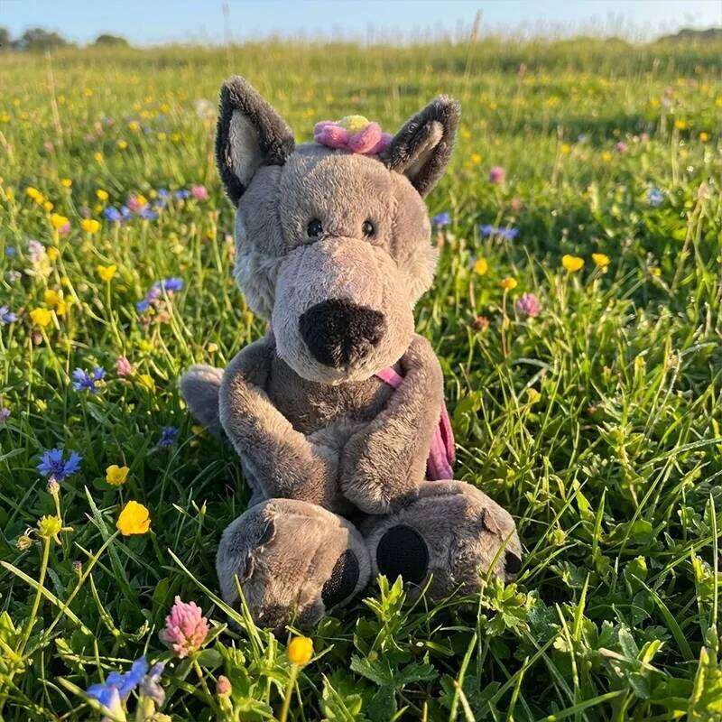 Funny Big Bad Wolf Animalsar Plush Toy Christmas Relieve Stress Comfortable Children's Birthday Gift Companion Y260128